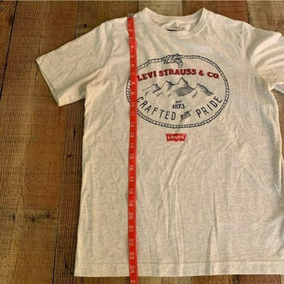 Levi Strauss boys short sleeve t-shirt in gray -L - Picture 6 of 7